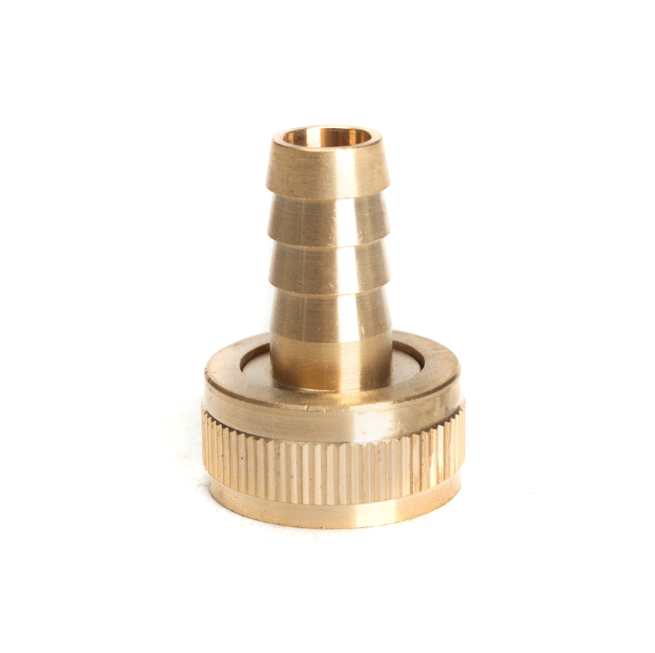 LTWFITTING Brass 1/2" Barb x 3/4" FHT Hose Repair/Connector,Garden Hose Fitting(Pack of 5)
